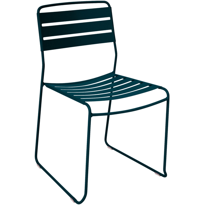Photo of Surprising Chair, Acapulco Blue - Outdoor dining chairs - Harald Guggenbichler - Blue - Metal