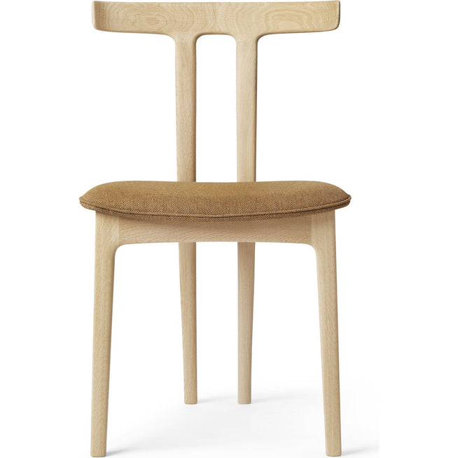 Photo of Ow58 - T-chair - Rewool 358 Fabric - Soaped Oak