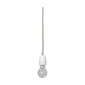 Thumbnail photo of Fabric Cord Set Ceramic Socket 4m - Ledning - Fabric Cord Set Ceramic Socket 4m - Pendant - W0.5 X D400 X H0.5 Cm