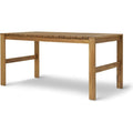 Thumbnail photo of Carl Hansen - Bk15 Untreated Teak - Outdoor dining table - Bodil Kjær - Wood - Wood