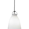 Thumbnail photo of Caravaggio 1 Pendant White Opal Glass-grey Textile Cord