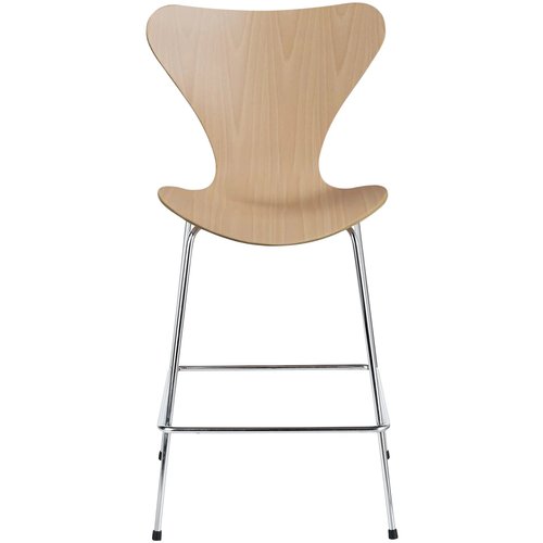 Photo of 3187 Sjuan, Beech veneer - Bar stools & Bar stools - Arne Jacobsen - Wood-coloured - Metal/wood