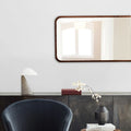 Thumbnail photo of 8324 Silhouette mirror 70x180 cm - walnut