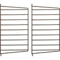 Thumbnail photo of String Wall Rack 50 X 30 cm, Brown, 2-pack - Shelving - Nils Strinning - Brown - Metal
