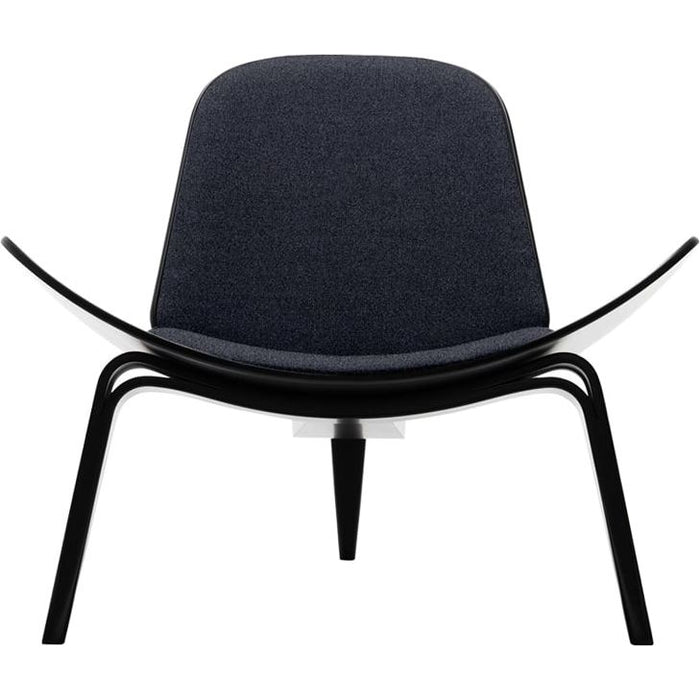 Photo of Ch07 Armchair Fiord 191 Fabric-black lacquered Beech