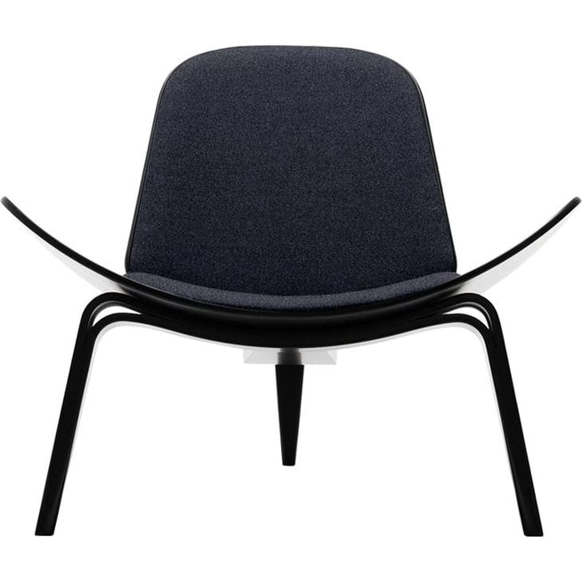 Photo of Ch07 Armchair Fiord 191 Fabric-black lacquered Beech