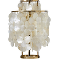 Thumbnail photo of Fun 2tm Brass Table Lamp  - Bordslampor - Verner Panton - Guld,beige
