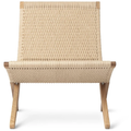 Thumbnail photo of Mg501 Cuba Folding Armchair Oak Stand Natural Paper