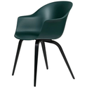 Bat Dining Chair, Un-Upholstered, Wood Base