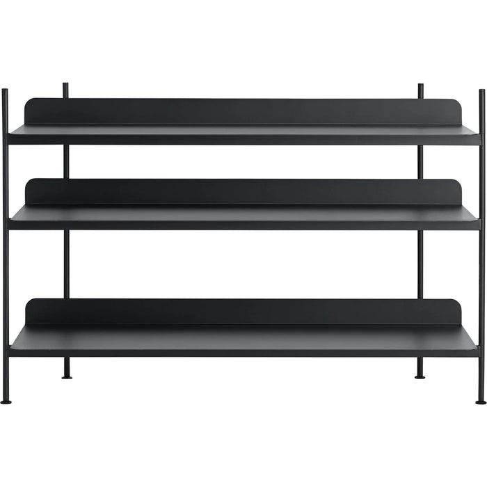 Photo of Compile Shelving System/configuration 2, Black - Shelving System - Cecilie Manz - Black - Metal