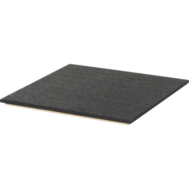 Photo of Oak Tray For Plant Box - Bakke - Black - W26 X D26 X H1,2 Cm