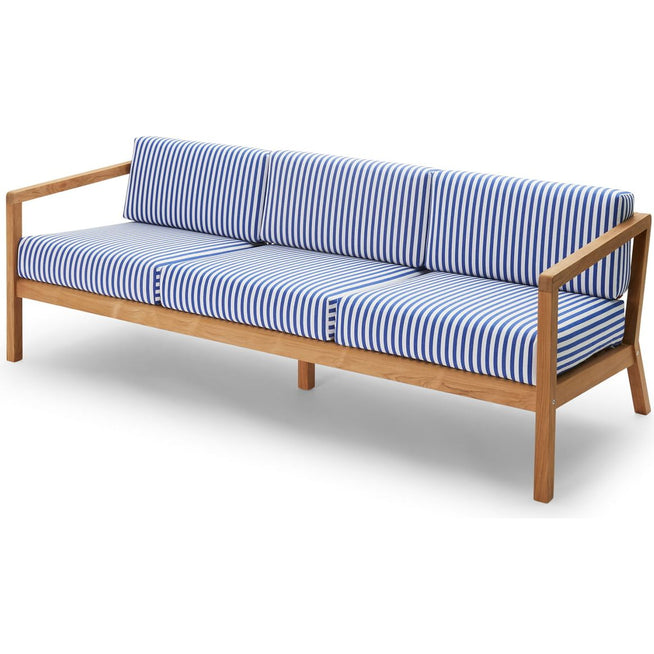Photo of Virkelyst 3-seater Sea Blue Stripe - Soffor - Says Who