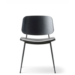 Photo of Søborg 3061 Metal Base Chair - Upholstered Seat