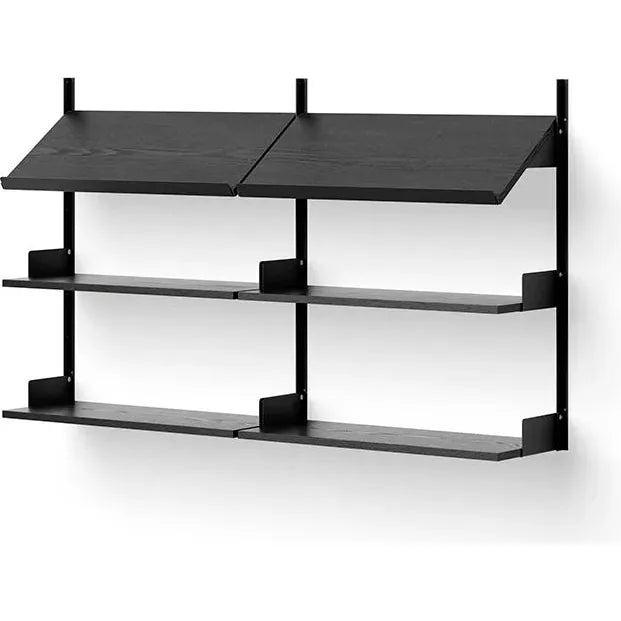Photo of Office Shelf - Black Ash - H94 X W163.5 X D30.5 Cm