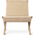 Thumbnail photo of Mg501 Cuba Folding Armchair Oak Stand Natural Paper