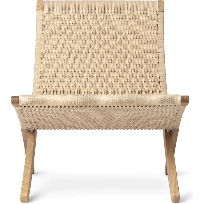 Photo of Mg501 Cuba Folding Armchair Oak Stand Natural Paper
