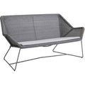 Thumbnail photo of Breeze 2-personers Loungesofa 5567 Li/ls/lw - Havesofa - Lysegrå - B: 154 X D: 76 X H: 78 X Sh: 37 Cm