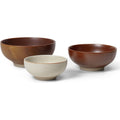 Thumbnail photo of Midi Bowls - Skål - Multi Brown - Ø13 X H6 Cm / Ø16 X H7 Cm / Ø19 X H8,5 Cm