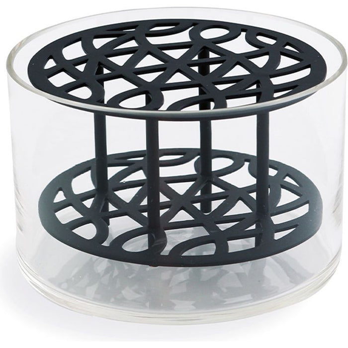 Meadow Vase - Black, Small - Pots & Vases - Eva Schildt - Transparent, Black