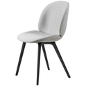 Beetle Dining Chair, Fully Upholstered, Plastic Base