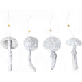 Thumbnail photo of Mushroom Ornaments - Ophæng - Mushroom Ornaments - Set Of 4 - Faded White - W6.5 X D6.5 X H11 Cm