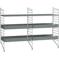 Thumbnail photo of String Floor Headboard 85, Galvanized, 2-pack - Outdoor storage - Nils Strinning