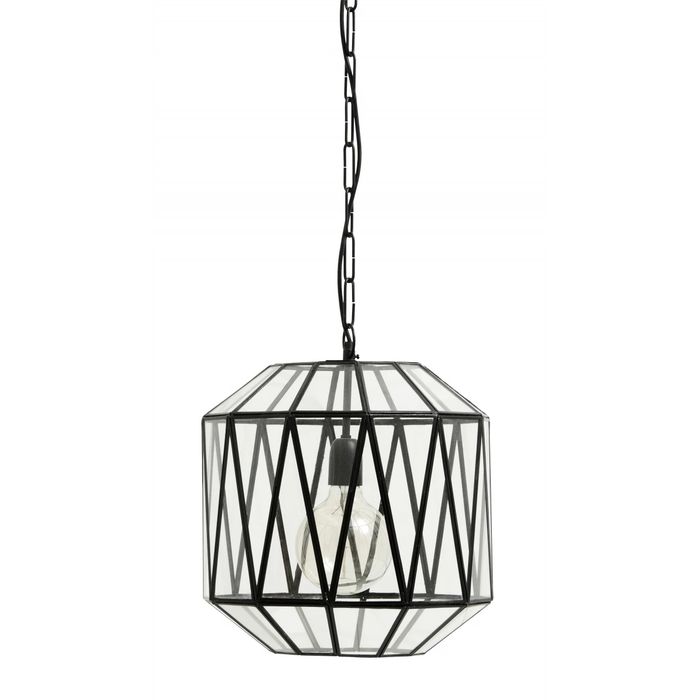 Photo of Ate Hanging Lamp Glass Triangles - Black
