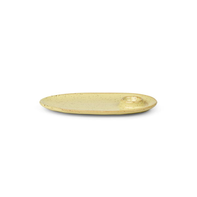 Photo of Flow Breakfast Plate - Tallerken - Yellow -  B: 23,5 X H: 2,2 X D: 14 Cm