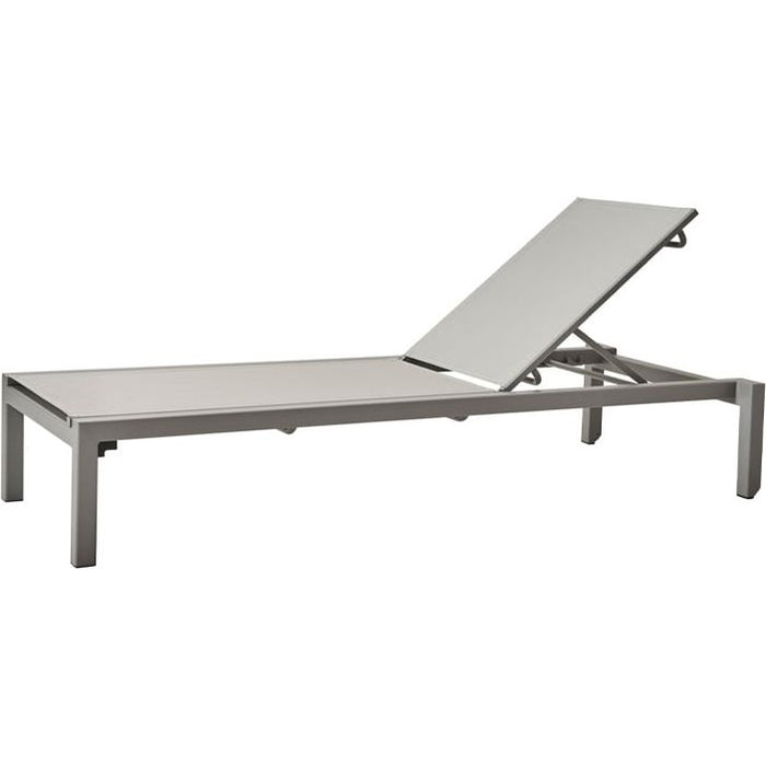 Relax Sun Lounger, Light Grey - Sun loungers & sun loungers - Cane-line Design Team - Metal