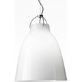 Thumbnail photo of Caravaggio Opal P3 Pendant Lamp White Opal Glass-silver Grey Cord