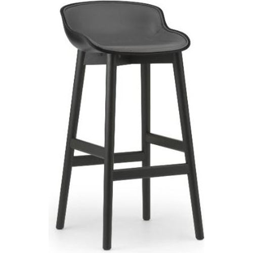 Photo of Hyg Bar Stool, Wood / Full Upholstery 75 Cm