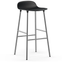 Form Bar Stool Chrome Leg 75 Cm