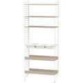 Thumbnail photo of String Golvgavel 200, Beige, 2-pack - Hyllsystem - Nils Strinning - Beige - Metall