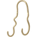 Thumbnail photo of Curvature - Hook - Knager - Brass - Double - W12,6 X H21,3 X D5,8 Cm