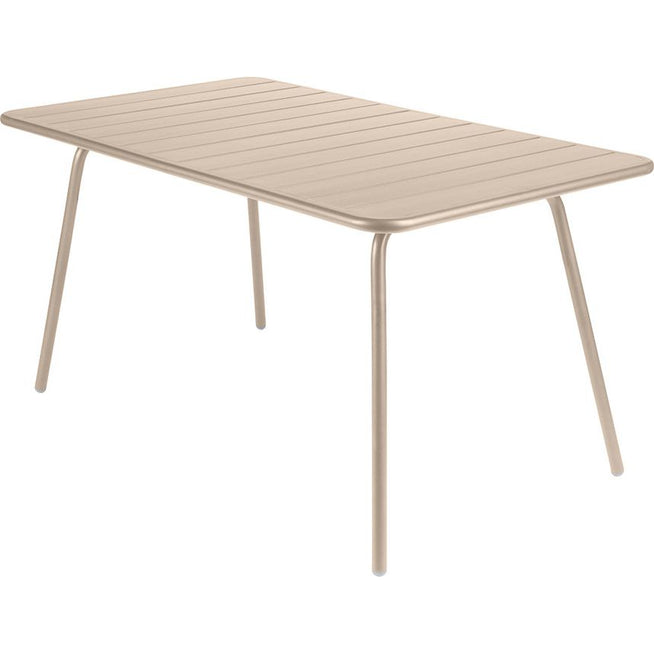 Photo of Luxembourg Table 143 X 80 Cm, Nutmeg - Matbord Utomhus - Frédéric Sofia - Beige - Metall