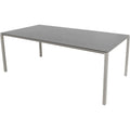 Thumbnail photo of Pure Table - 200x100 - Dining table - Frame: White Aluminium / Table top: Basalt grey ceramic - W: 200 x D: 100 x H: 73 cm