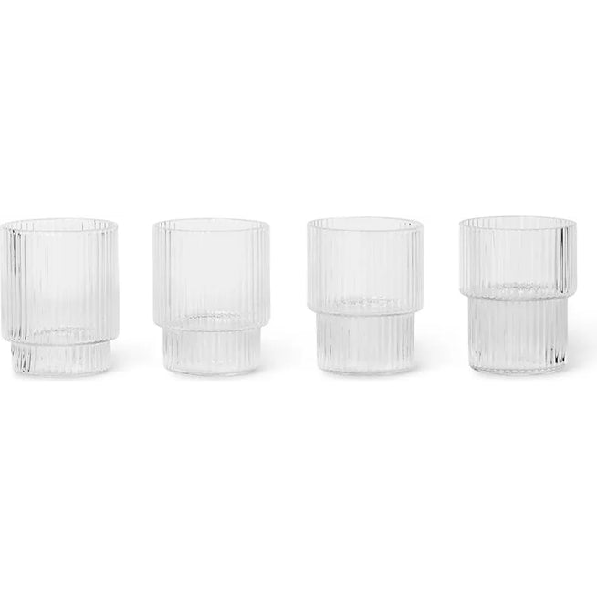 Photo of Ripple Small Glass (set Of 4) - Glas
