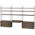 Thumbnail photo of String Wall Rack 75 x 30 cm, Brown, 2-pack - Shelving - Nils Strinning - Brown - Metal