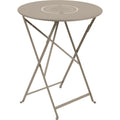 Thumbnail photo of Floréal Table Ø 60 cm, Nutmeg - Outdoor dining table - Beige - Metal