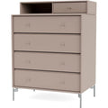 Thumbnail photo of Keep Chest Of Drawers - Mushroom / Matt Chrome Legs - Wood