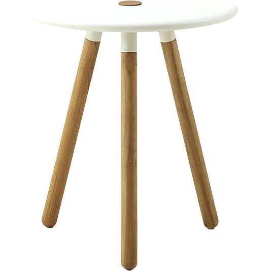 Photo of Area Table/stool White, Teak Legs