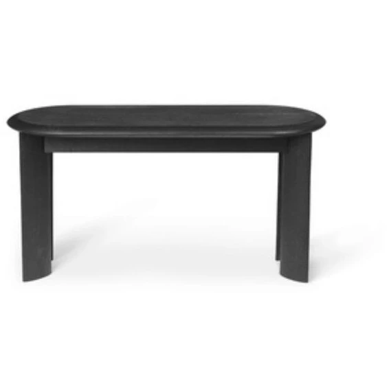Photo of Bevel Bench - Bænk - Black Oiled Oak - W90 X H45 X D35 Cm