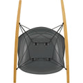 Eames Plastic Armchair Rar - 56 Granite Grey - White Base - Golden Maple - Matstolar - Charles & Ray Eames - Grå - Metall/trä/plast