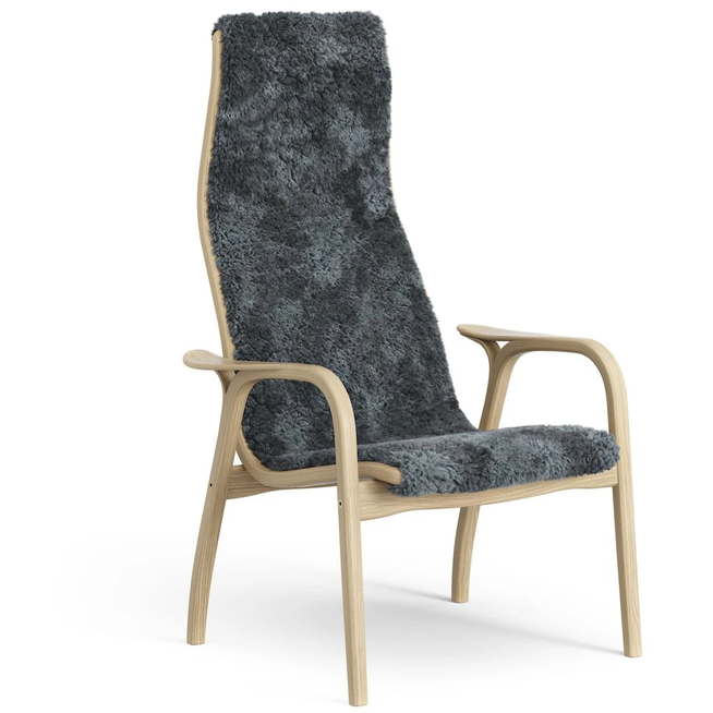 Photo of Lamini Children's Arm Chair Laquered Oak/sheep Skin