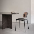 Thumbnail photo of Co Chair Black Steel Base Dark Stained Oak, Leather Dakar 0842 - Matstolar - Norm Architects - Brun - Läder/metall/trä