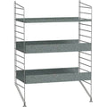 Thumbnail photo of String Floor Headboard 85, Galvanized, 2-pack - Outdoor storage - Nils Strinning