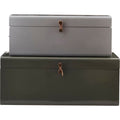 Thumbnail photo of Storage Boxes Set of 2 Green Grey