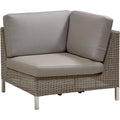 Thumbnail photo of Connect Modules - Garden Sofa - Sofa Corner Module w. White Cane-line Night Cushion - W: 84 x D: 84 x H: 64 x Sh: 30 cm