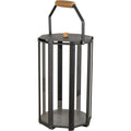 Thumbnail photo of Lightlux Lantern With Teak - Lava Grey - Aluminium