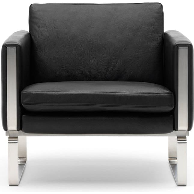 Photo of Ch101 Armchair Loke 7150 Leather-Stainless Steel